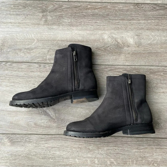 FRYE Natalie Double Zip Italian Nubuck Leather Bootie - Picture 9 of 15